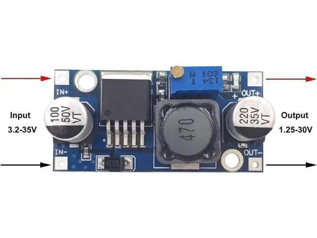 Alt view image 6 of 6 - LM2596s DC-DC Buck Converter 3A Adjustable Voltage Regulator 3.2-35V 1.25-35V DIY Power Supply Step Down Module (1 Pack)