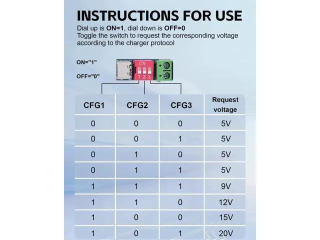 Alt view image 3 of 7 - 2PCS USB-C PD/QC Fast Charge Trigger Module & Decoy Board - Dual-Port Voltage selector (5V/9V/12V/20V Output) Charger Power Delivery Boost Module
