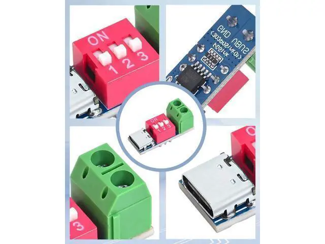Alt view image 4 of 7 - 2PCS USB-C PD/QC Fast Charge Trigger Module & Decoy Board - Dual-Port Voltage selector (5V/9V/12V/20V Output) Charger Power Delivery Boost Module