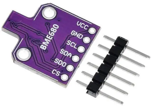 Alt view image 3 of 6 - BME680 Digital Temperature Humidity Sensor Module(Temperature/Humidity/Pressure/VOC Gas) 4 in 1 Sensor High Precision Environmental Monitoring Sensor with SPI IIC DC 5V