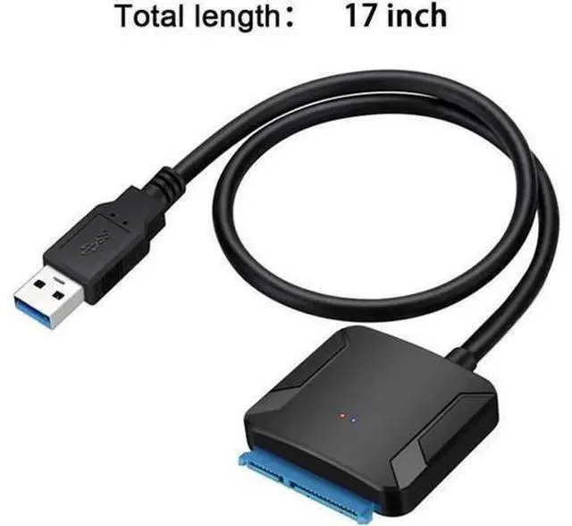 Main image of USB to SATA Adapter USB 3.0 to Hard Drive Converter Cable Compatible 2.5 3.5 inchs Hard Drive Disk SSD HDD,12V 2A Power Adapter Included,Support UASP