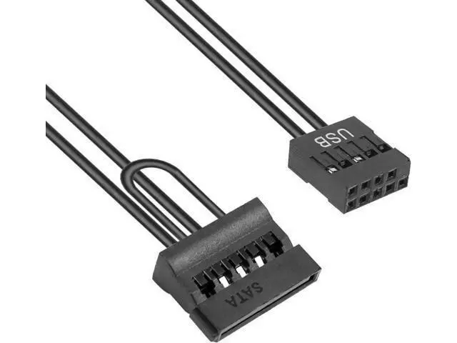 Alt view image 3 of 6 - 9 Pin USB Adapter to SATA SDD 2.5 Inch SDD Power Supply Cable for ITX Motherboard Main Board Notebook