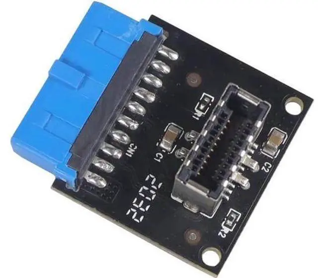 Main image of USB 3.1 Front Panel Socket to USB 3.0 20Pin Header Male Extension Cable Adapter for Motherboard Card 20P USB to Type-E Connector (1 Pcs)