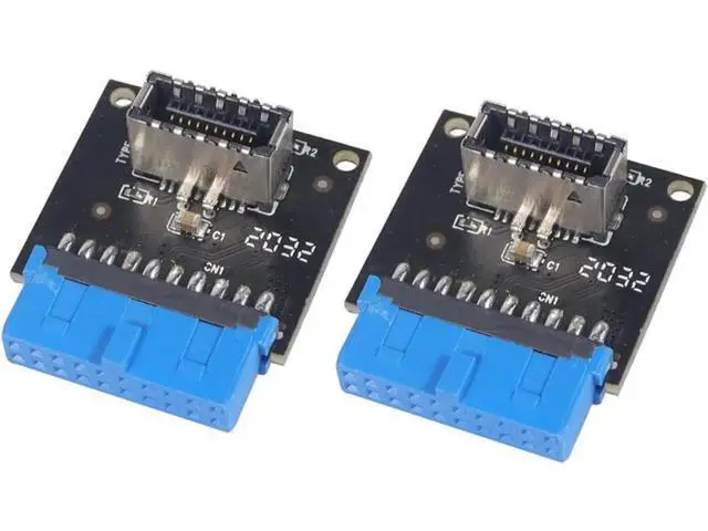 Main image of USB 3.1 Front Panel Socket to USB 3.0 20Pin Header Male Extension Cable Adapter for Motherboard Card 20P USB to Type-E Connector (2 Pcs)