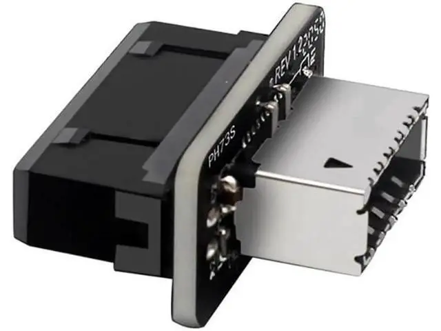 Alt view image 4 of 4 - USB 3.2 Gen 1 to USB 3.2 Gen 2 Header Adapter USB 3.1 Type-E Key-A to USB 3.0 20 Pin Header Converter for Type C Motherboard (Vertical Type)