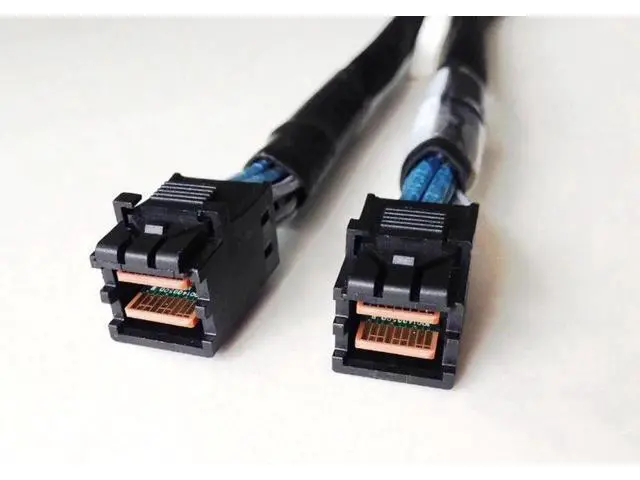 Alt view image 4 of 4 - Mini SAS HD SFF 8643 Cable Internal SFF-8643 SAS Cable 40cm Mini SAS SFF-8643 to 8643 Molex Cable Adapter for Computer Hard Disk