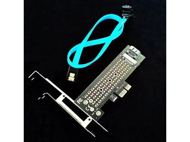 Alt view image 3 of 7 - PA09-SA M.2 NGFF SATA SSD Adapter - SATA I/II/III, Cable and Screws Included