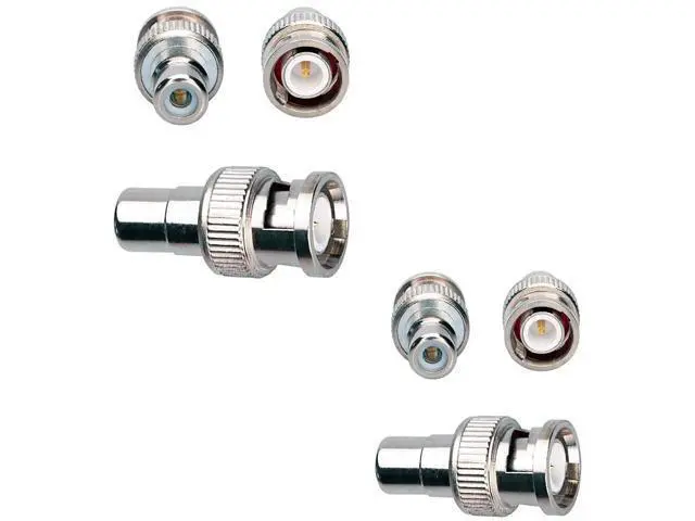 Alt view image 5 of 7 - BNC to RCA Adapter BNC Male to RCA Female Connector Coaxial Adapter Coupler for Closed-Circuit TV Surveillance Camera DVR Switcher TV Cable 6pcs