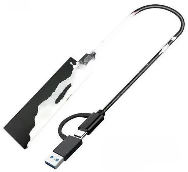 Main image of FOR Dual Protocol M2 SSD Case for NVME PCI-E NGFF SATA M.2 SSD Enclosure Box M.2 to USB 3.1 SSD Adapter RTL9210B Chip with OTG Cable
