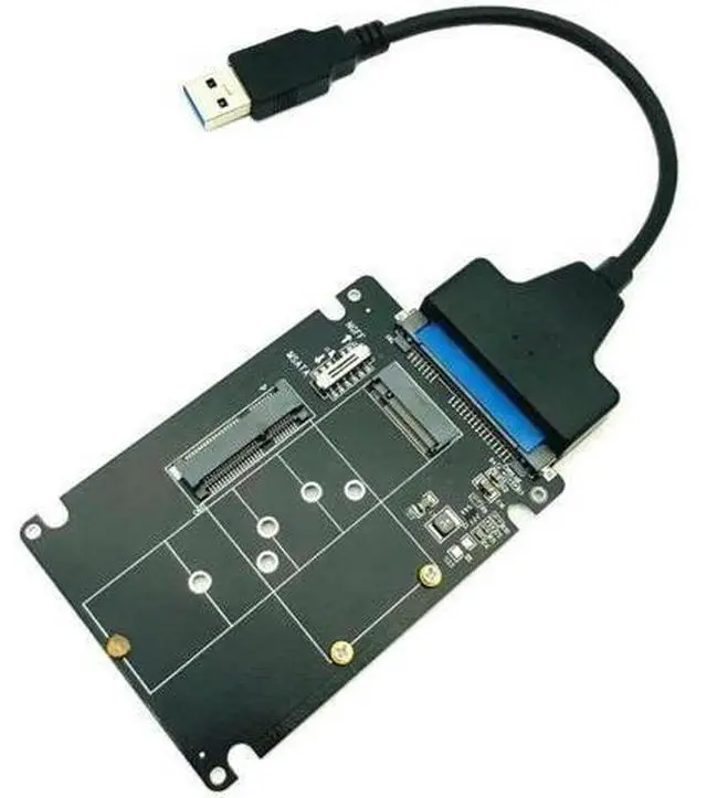 Main image of FOR mSATA to SATA Adapter B Key m.2 SATA SSD to SATA Adapter Card mSATA m.2 NGFF to USB Converter for mSATA+M.2 2 in 1 SSD HDD Riser