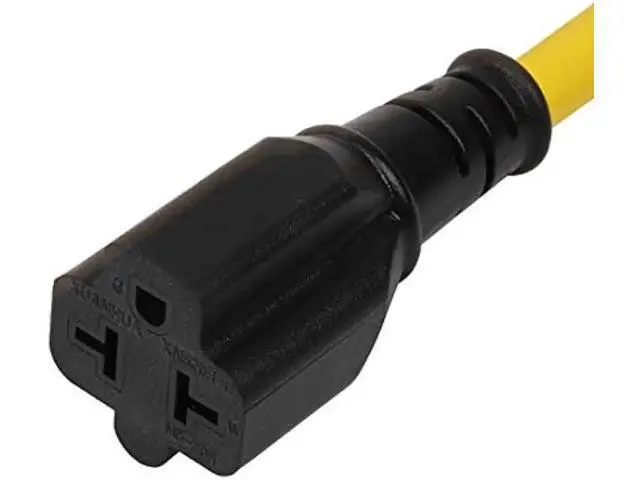 Alt view image 2 of 4 - 4-1 12AWG Heavy Duty 15 Amp Household AC Plug to 20 Amp T Blade Adapter Cable,5-15P to 5-20R,5-15P to 6-15R,5-15P to 6-20R, AC Power Adapter, L=1FT