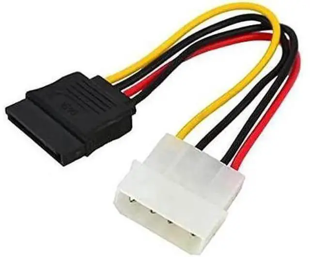 Main image of 2.5 to 3.5 Inch Hard Disk Metal Bracket Adapter HDD Holder with IDE 4P Male to SATA 15 Pin Cable SATA 3.0 Cable for Desktop PCSSD Server (Yellow)