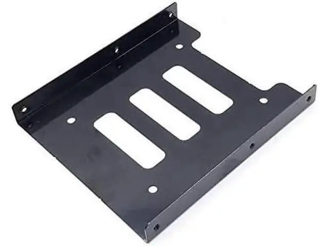 Alt view image 4 of 6 - 2.5 to 3.5 Inch Hard Disk Metal Bracket Adapter HDD Holder with IDE 4P Male to SATA 15 Pin Cable SATA 3.0 Cable for Desktop PCSSD Server (Yellow)