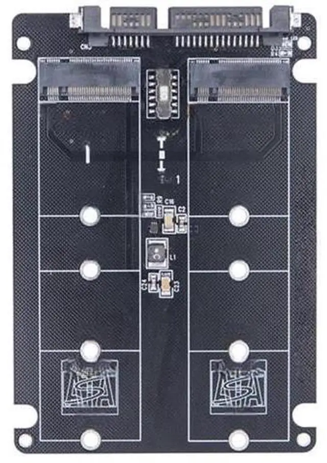Main image of FOR Dual NGFF to SATA Adapter 2 Port M.2 SATA SSD B Key to SATA3.0 6Gbps Riser Board Converter for 2230 2242 2260 2280 M2 SSD for PC