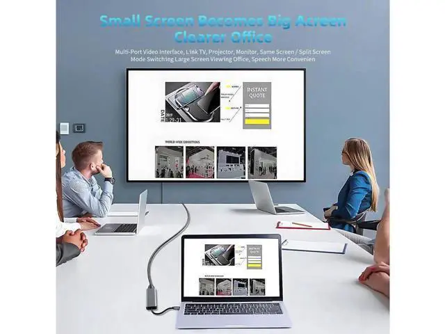 Alt view image 2 of 7 - USB C Hub, 7 in 1 USB C to HDMI Multiport Adapter, 4K HDMI, Power Delivery 100 W, USB 3.0 Port, USB 2.0, USB C , SD/TF Card Reader, USB C Dongle for MacBook Pro/Air, Laptop and USB C Devices
