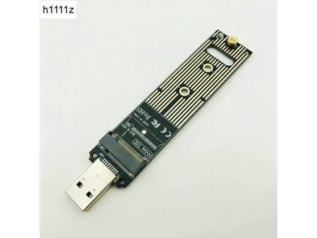 Alt view image 3 of 6 - Portable High Performance NVME to USB Adapter M.2 SSD to Type-A Card USB 3.1 Gen 2 Bridge Chip to M2 SSD Key M for Windows XP/7/