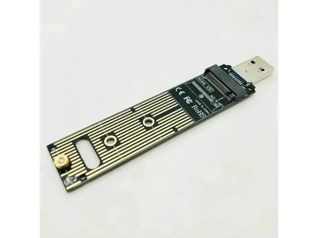 Alt view image 2 of 6 - Portable High Performance NVME to USB Adapter M.2 SSD to Type-A Card USB 3.1 Gen 2 Bridge Chip to M2 SSD Key M for Windows XP/7/