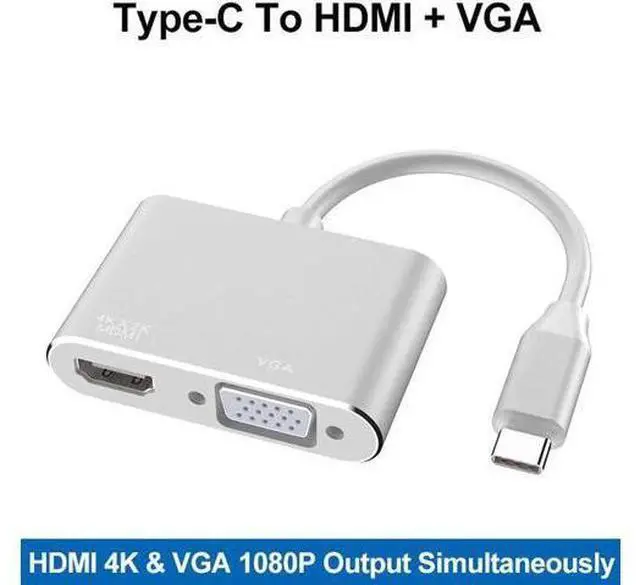 Alt view image 2 of 4 - COFIER USB3.1 Converter Portable Type-c To Hdmi Vga Type-c To Vga Adapter Cable Converter for MacBook Connected To Display/projector