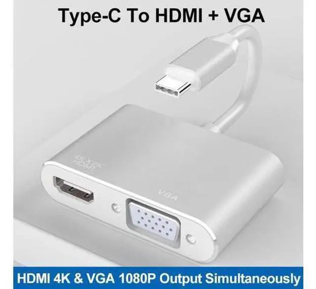 Alt view image 3 of 4 - COFIER USB3.1 Converter Portable Type-c To Hdmi Vga Type-c To Vga Adapter Cable Converter for MacBook Connected To Display/projector