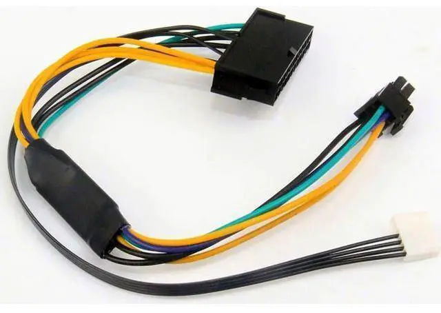 Main image of ATX 24pin to Motherboard 2-port 6pin Adapter Power Supply Cable Cord for HP Z220 Z230 SFF Mainboard Server Workstation 30cm Cord
