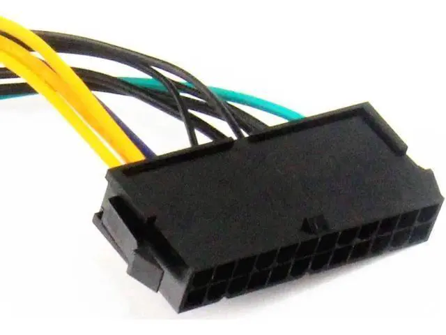Alt view image 4 of 6 - ATX 24pin to Motherboard 2-port 6pin Adapter Power Supply Cable Cord for HP Z220 Z230 SFF Mainboard Server Workstation 30cm Cord