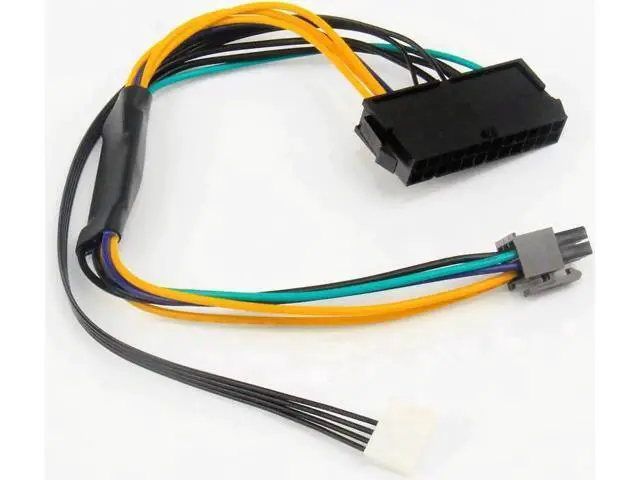 Alt view image 5 of 6 - ATX 24pin to Motherboard 2-port 6pin Adapter Power Supply Cable Cord for HP Z220 Z230 SFF Mainboard Server Workstation 30cm Cord