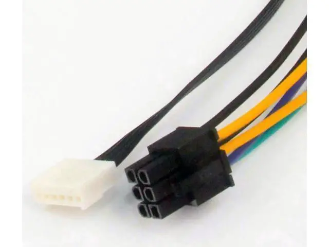 Alt view image 6 of 6 - ATX 24pin to Motherboard 2-port 6pin Adapter Power Supply Cable Cord for HP Z220 Z230 SFF Mainboard Server Workstation 30cm Cord