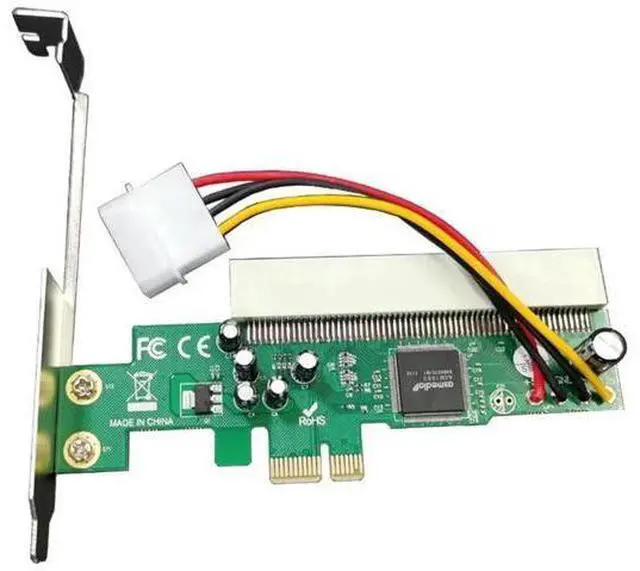 Main image of FOR PCIE to PCI Adapter PCI Express X1 to PCI Expansion Card Riser ASM1083 Chipset PCI-E Converter Adapter with 4Pin Power Connector