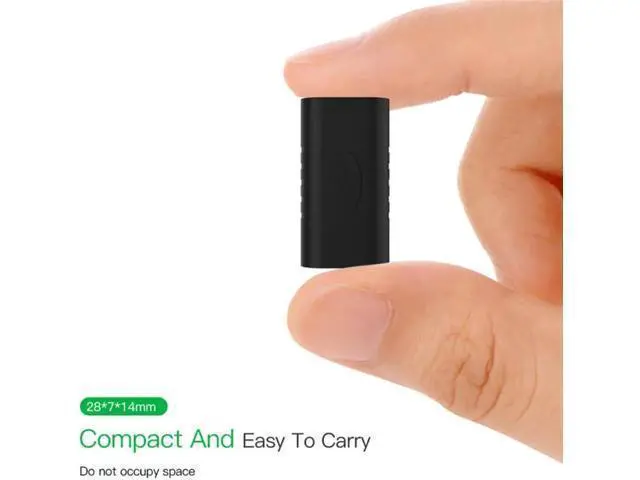 Alt view image 2 of 3 - USB Type C Adapter Female to Female Converter Portable USB-C Charge Data Sync Adapter Type-C Extension Cable for Phone Tablet