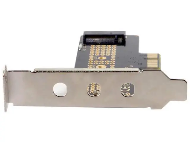 Alt view image 7 of 7 - NVME to PCI-E 4.0 Low Profile PCI-E 3.0 x1 Lane to M.2 NGFF M-Key SSD Nvme AHCI PCI Express Adapter Card