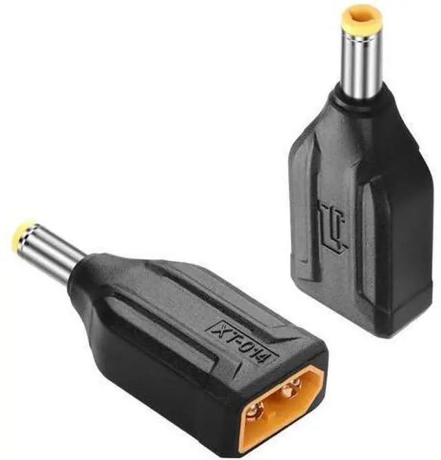 Main image of 2 Pack XT60 to DC5525 Adapter XT60 to DC 5.5mm X 2.5mm Wireless for TS100 Soldering Iron, FPV Monitor Power,Drone (XT-014)