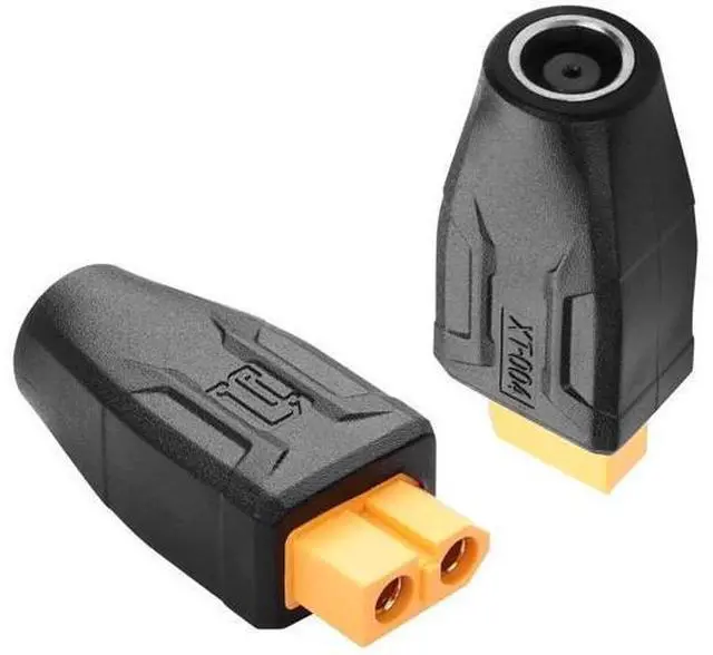 Main image of 2 Pack XT60 to DC7909 Adapter XT60 to DC 7.9mm X 0.9mm Wireless for TS100 Soldering Iron, FPV Monitor Power,Drone (XT-004)