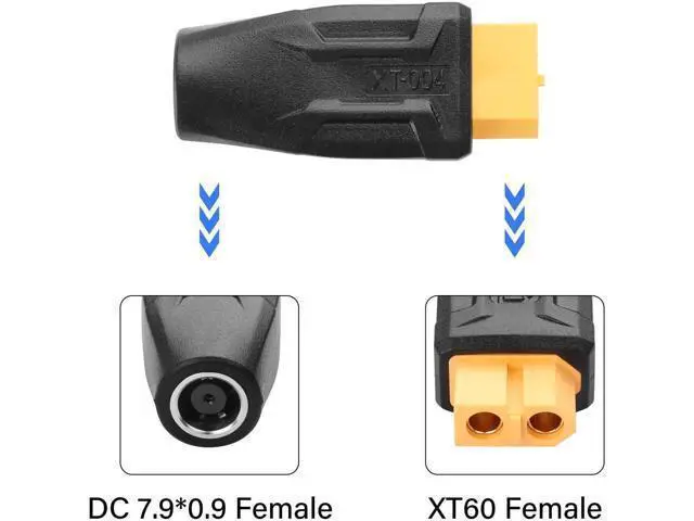 Alt view image 4 of 7 - 2 Pack XT60 to DC7909 Adapter XT60 to DC 7.9mm X 0.9mm Wireless for TS100 Soldering Iron, FPV Monitor Power,Drone (XT-004)