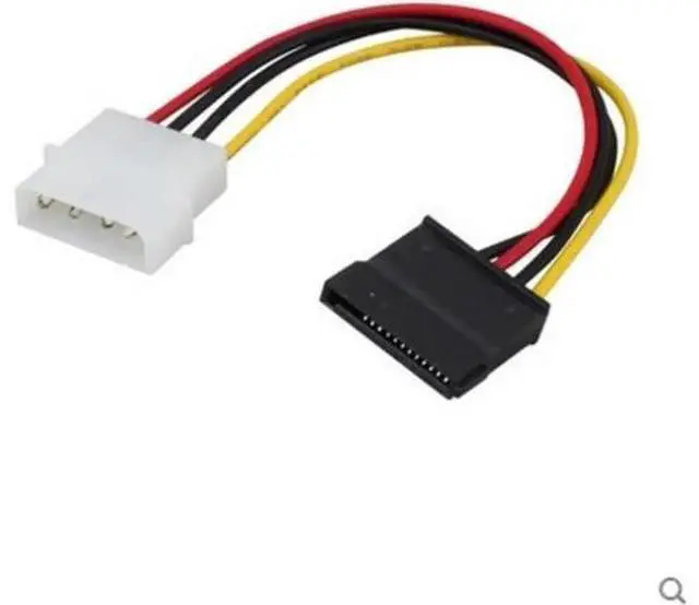 Main image of ATA SATA 4 Pin IDE to 15 Pin HDD Power Adapter Cable Hard Drive Adapter Male to Female Cord