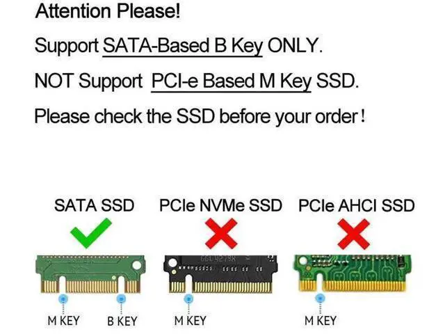 Alt view image 3 of 7 - M.2 Adapter to 2.5 SATA Enclosure, B & M Key SATA Based NGFF SSD Converter to 2.5 Inch SATA 3.0 Card Support 2230 2242 2260 2280 Hard Drive with 7mm Case