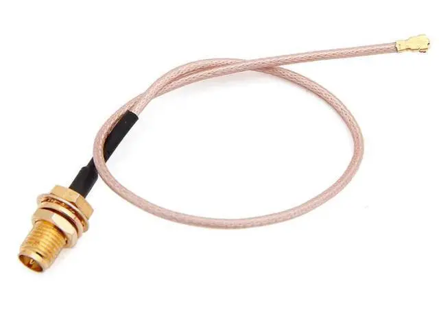 Alt view image 4 of 6 - 1 Pair IPEX to SMA Antenna Extension Cable for Mini PCI-E WiFi Card RF-SMA to IPEX U.FL Connector Antenna Pigtail Adapter