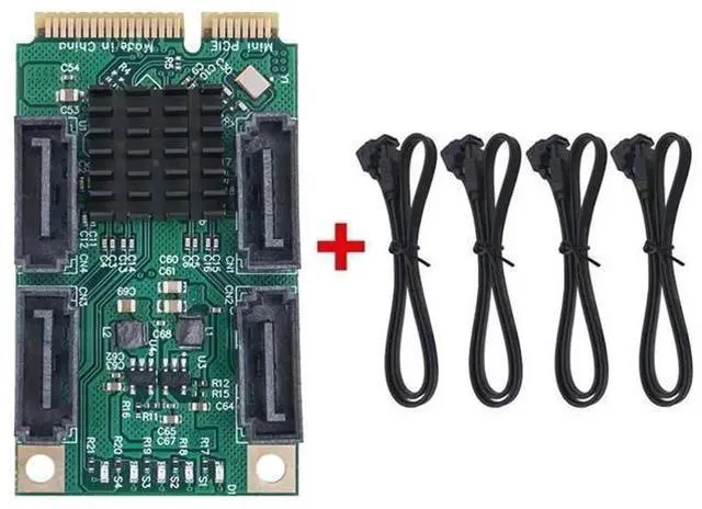 Main image of FOR Mini PCI-E SATA 4 Port SATA III 6G Mini PCI Express Controller Card SATA3.0 Mini PCI Express SSD Adapter Card