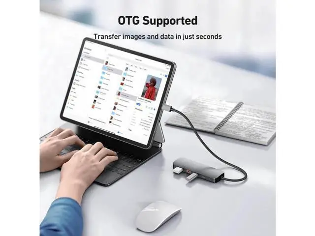 Alt view image 4 of 7 - 4 in 1 USB Hub 10Gbps with 2 USB A Ports+2 USB C Ports, USB 3.2 Gen 2 Hub, USB-C Splitter for iMac, All MacBooks, Mac Laptop Xbox Flash Drive PC