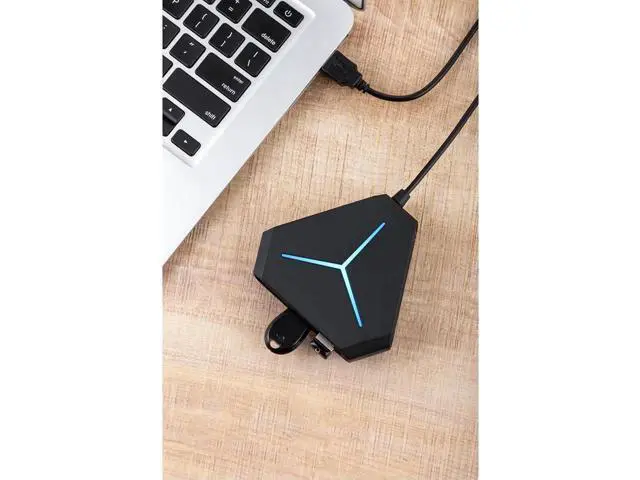 Alt view image 2 of 7 - USB Hub, 6-Port USB 2.0 Hub, with 3ft Cable for Multi-device Desktop Laptop, Notebook PC, Mobile HDD, and More, (6-port USB 2.0 Splitter)
