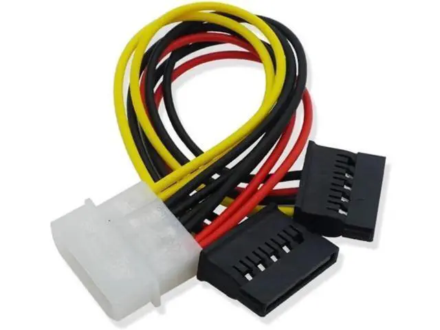 Alt view image 6 of 6 - 4Pin IDE M-olex To 2 Serial ATA SATA Y Splitter Hard Drive Power Supply Cable for Adding SATA Drives for Bitcoin Miner Mining(2 pcs)
