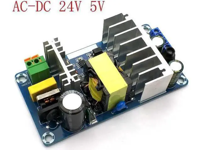 Alt view image 3 of 3 - AC-DC 100W 24V 4A 5V Switching Power Supply Board 2 Channel Output Power Module Dual Output DC 24V4A 5V1A