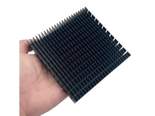 Alt view image 2 of 7 - JVFYI 120mm x 120mm x 20mm Aluminum Heatsink, Large Square Cooler for Router Cooling Base, Power Supply, IC, Graphics Card Memory Chip