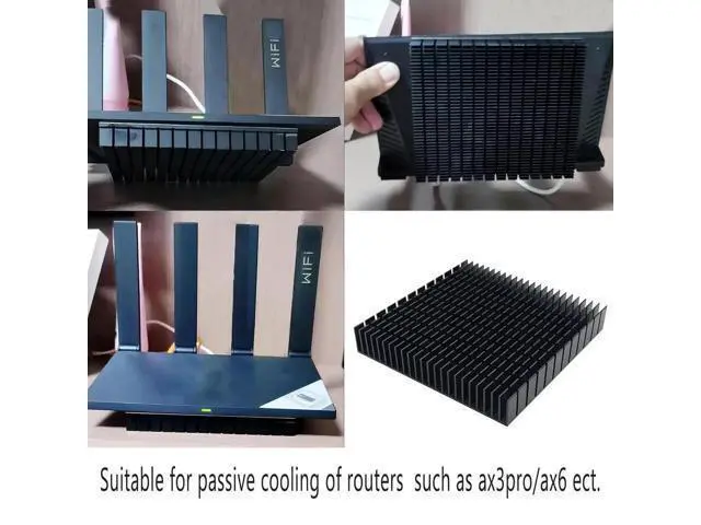 Alt view image 5 of 7 - JVFYI 120mm x 120mm x 20mm Aluminum Heatsink, Large Square Cooler for Router Cooling Base, Power Supply, IC, Graphics Card Memory Chip