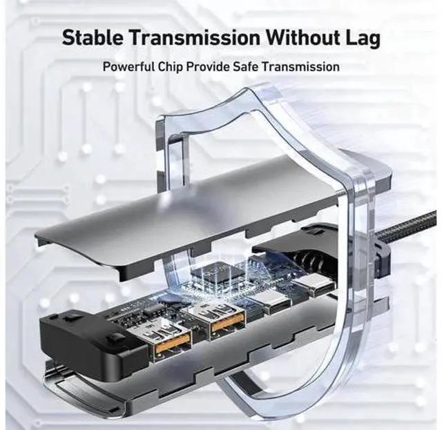 Alt view image 5 of 7 - 10Gbps USB 3.2 Hub with 2 USB A 3.2 Ports, USB C 3.2 Gen 2 Speed