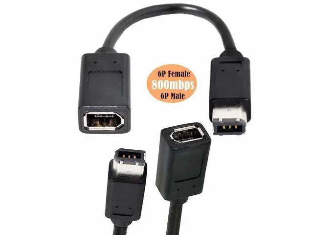 Alt view image 6 of 7 - IEEE 1394 6Pin Firewire to 1394a 6Pin Female to Male Extension Data Video Capture Card Support 400 to 400 Cable 20cm