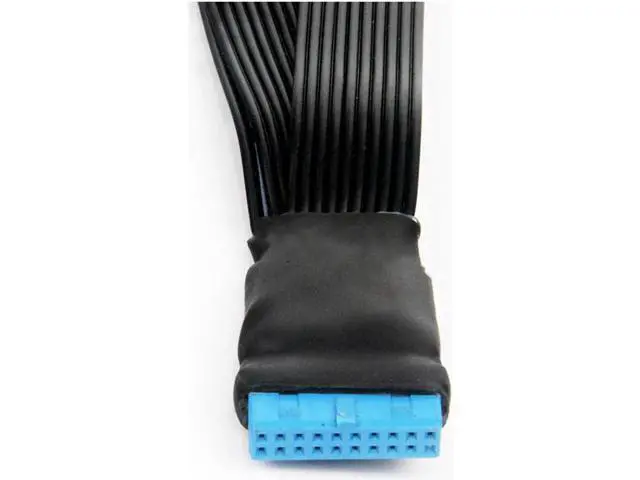 Alt view image 5 of 5 - 12cm 19-pin to USB 3.0 20-pin 1 to 2 Power Splitter Cable 18AWG for Motherboard