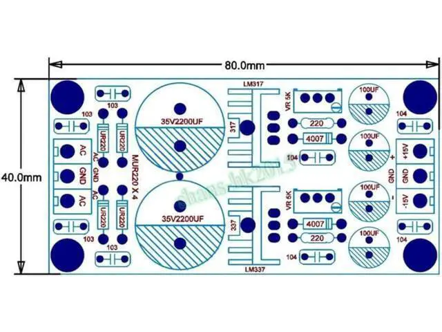 Alt view image 4 of 7 - LM337 DC Adjustable Regulated Power Supply Board: Positive and Negative Regulated Power Supply Adjustable Module XR-103 (1Piece)
