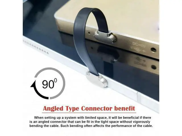 Alt view image 6 of 7 - USB C Short Flat Cable USB 2.0 Type C Dual 90 Degree Angled PD 65W Fast Charge Data Extension 75MM Cable