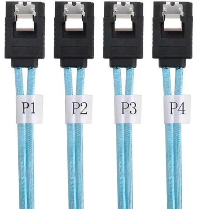 Main image of SAS Internal 4 SATA Host to 4 SATA 7pin Target Hard Disk 6Gbps Data Server Raid Cable 50cm zihan