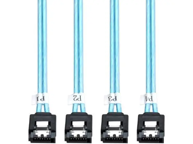 Alt view image 2 of 3 - SAS Internal 4 SATA Host to 4 SATA 7pin Target Hard Disk 6Gbps Data Server Raid Cable 50cm zihan